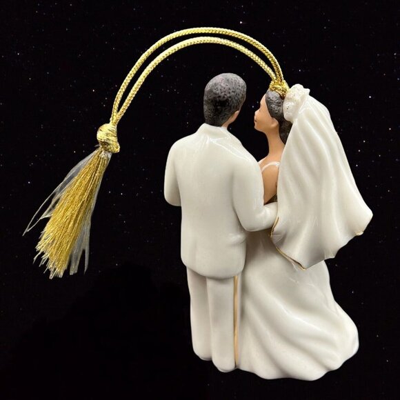 Lenox Wedding Couple CHRISTMAS HOLIDAY Ornament 2006 Annual Edition Vintage 4”T - Picture 3 of 6